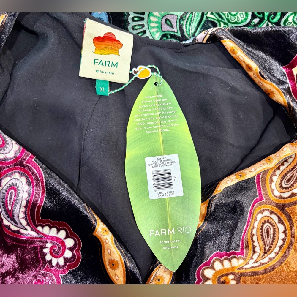 FARM Rio Multicolor Paisley Blouse - Picture 7 of 9